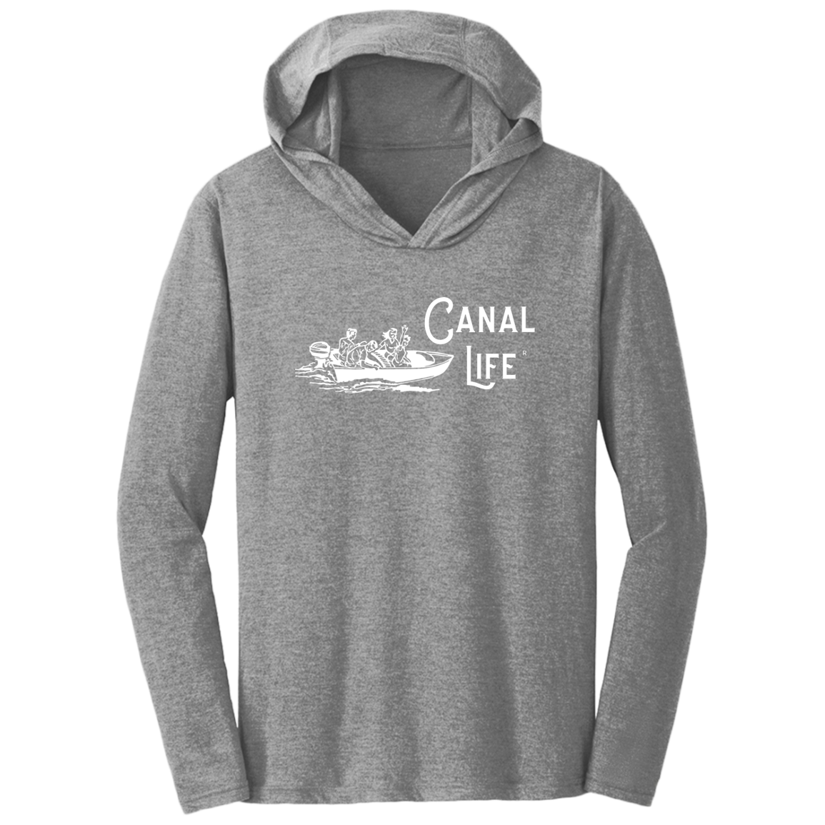 Vintage Boat Canal Life Triblend T-Shirt Hoodie