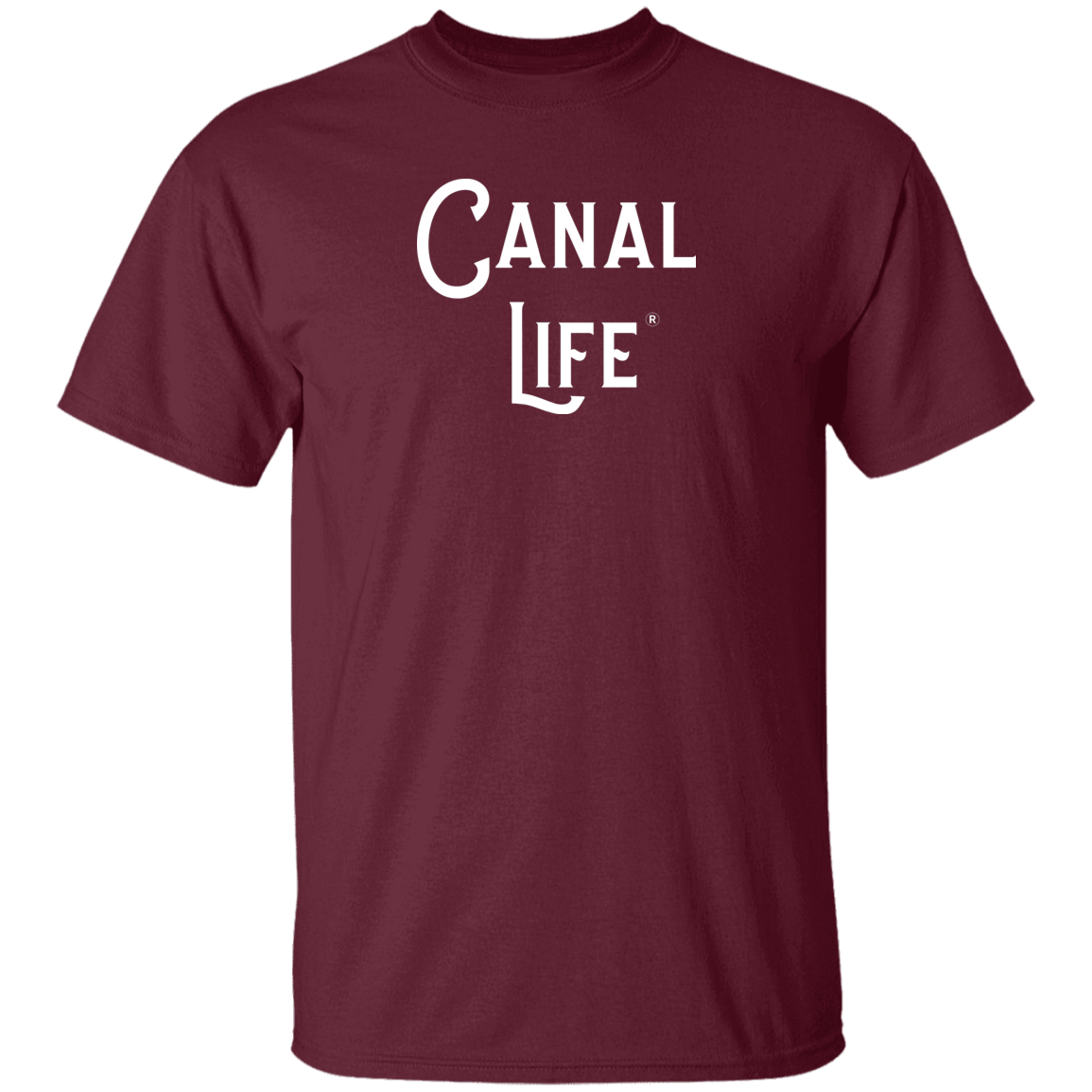 Canal Life White Letter Tee