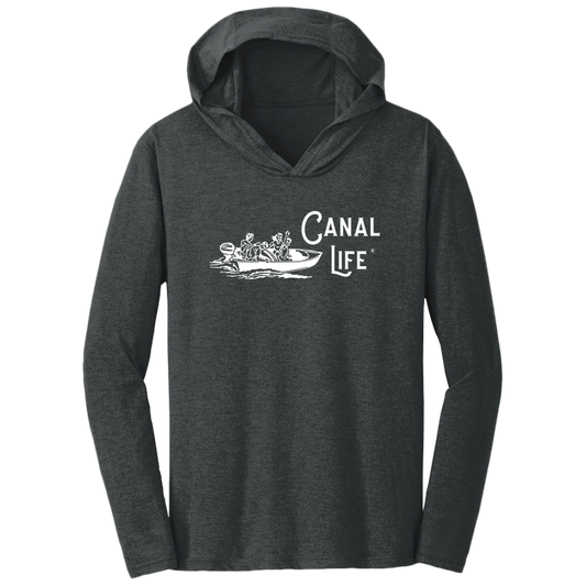 Vintage Boat Canal Life Triblend T-Shirt Hoodie