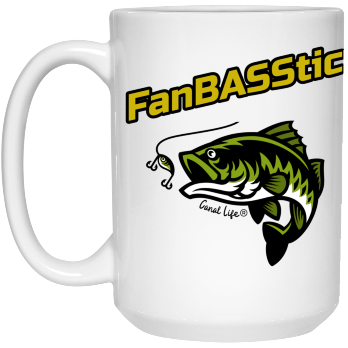 FanBASStic Large 15 oz. White Mug