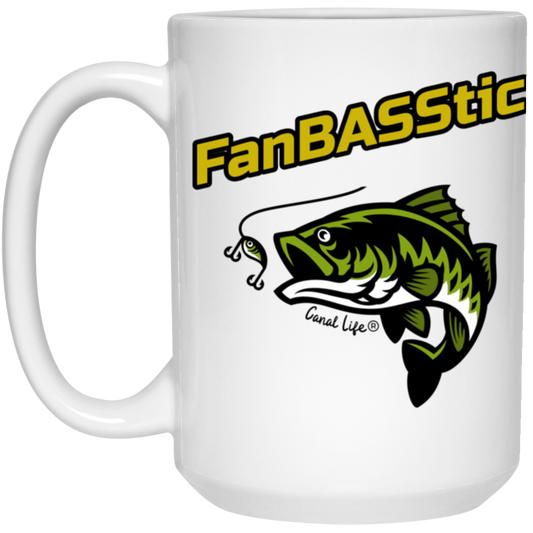 FanBASStic  Large 15 oz. White Mug