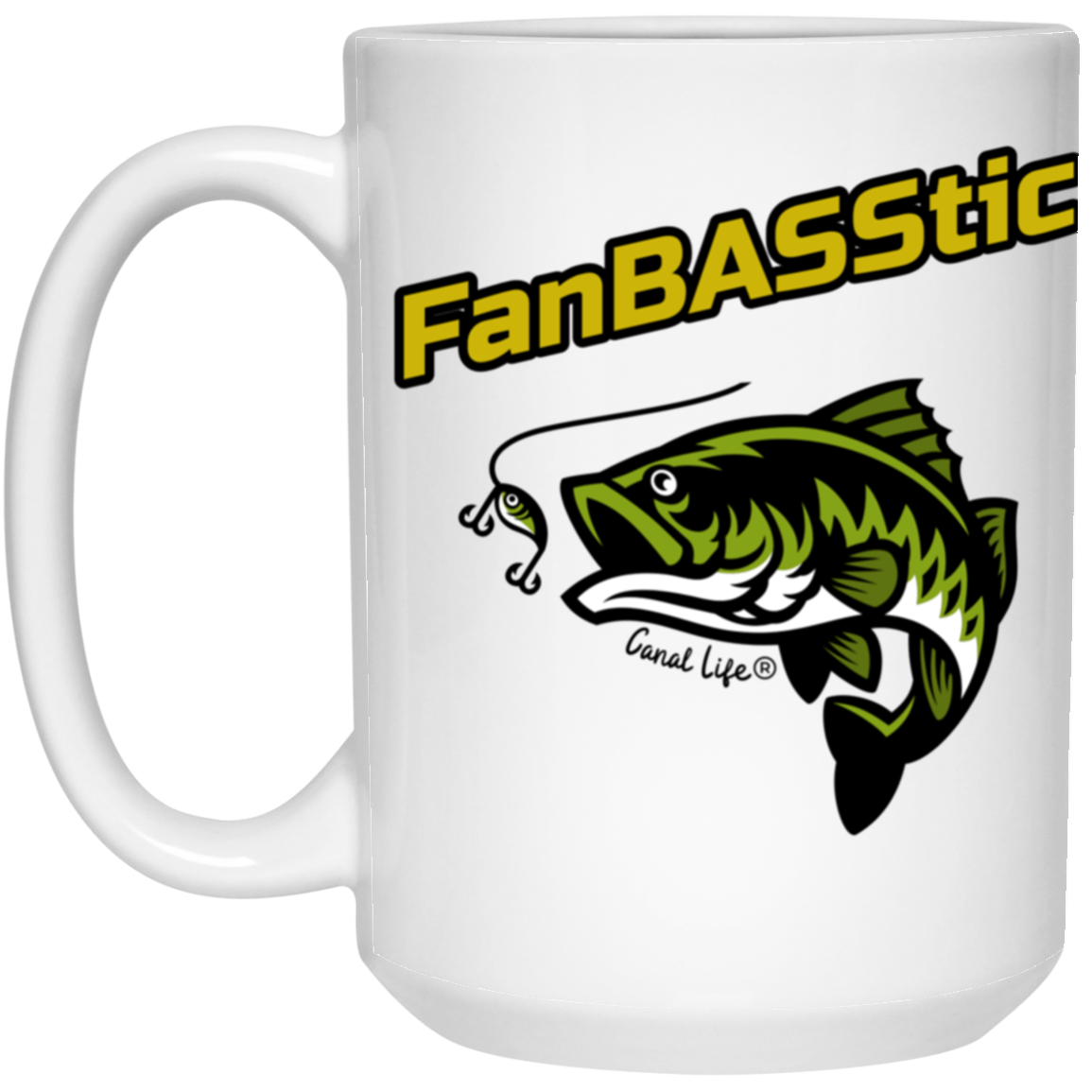 FanBASStic  Large 15 oz. White Mug