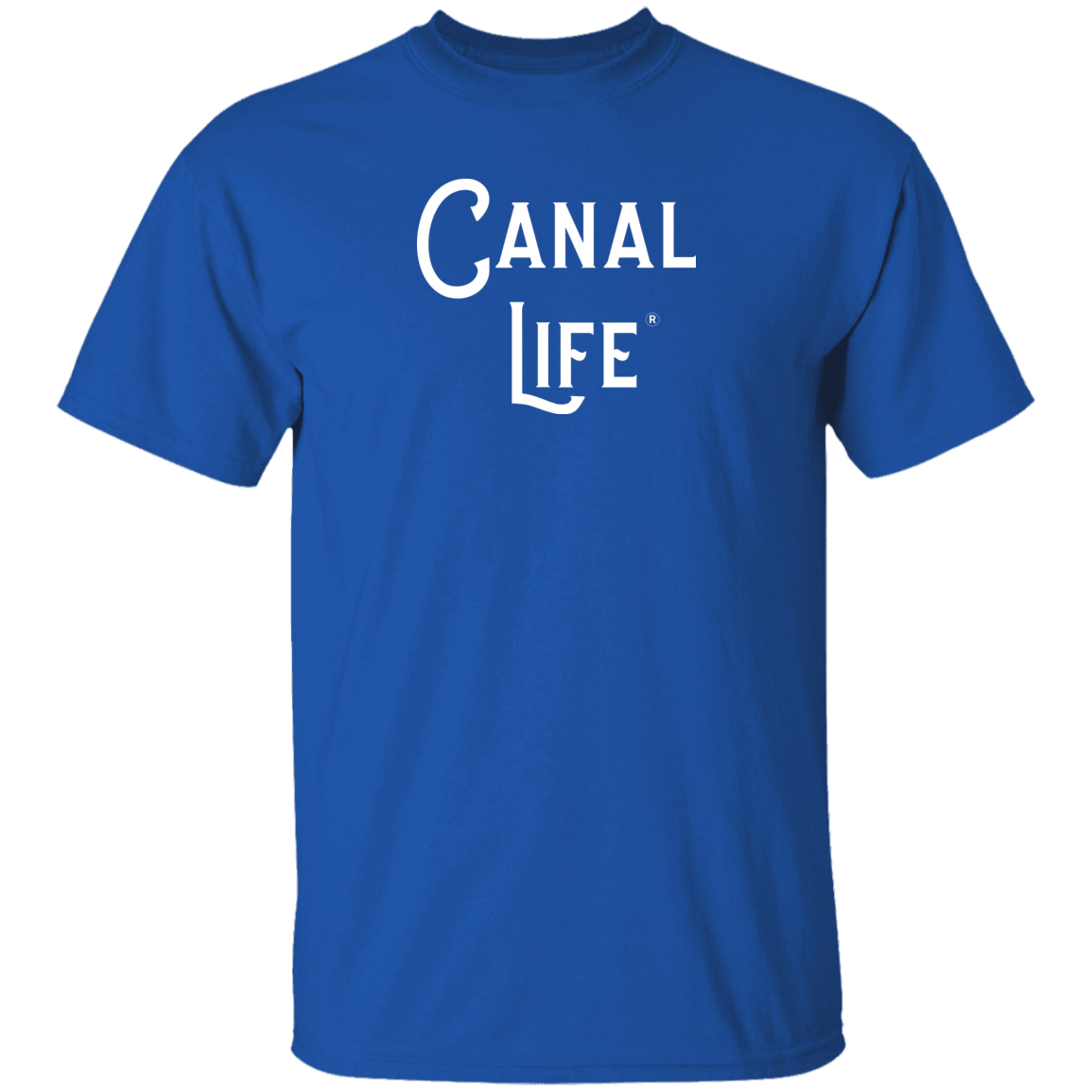 Canal Life White Letter Tee