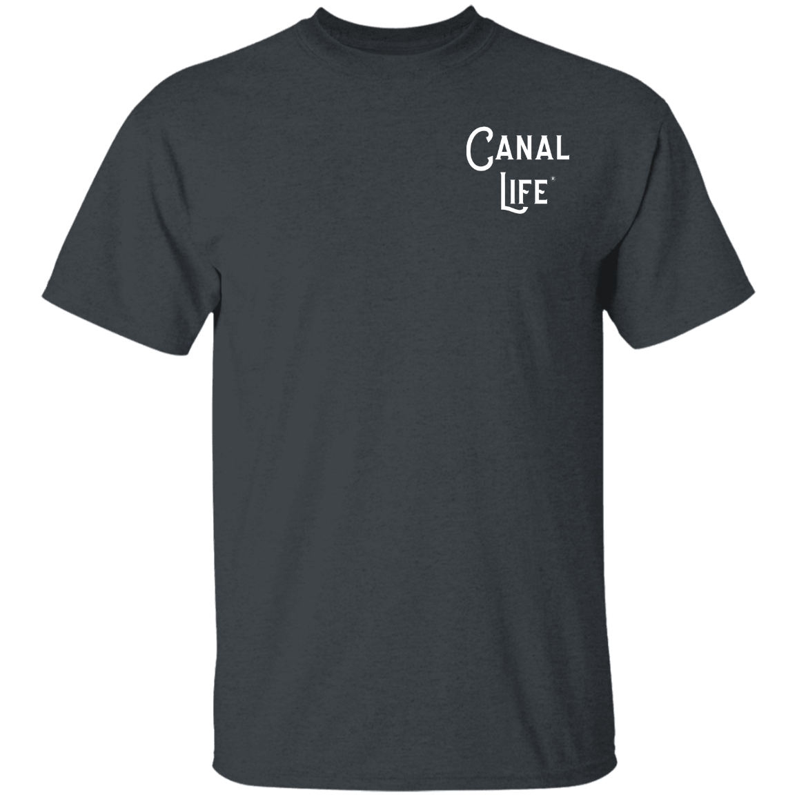 Basic Canal Life White Letter on Left Tee