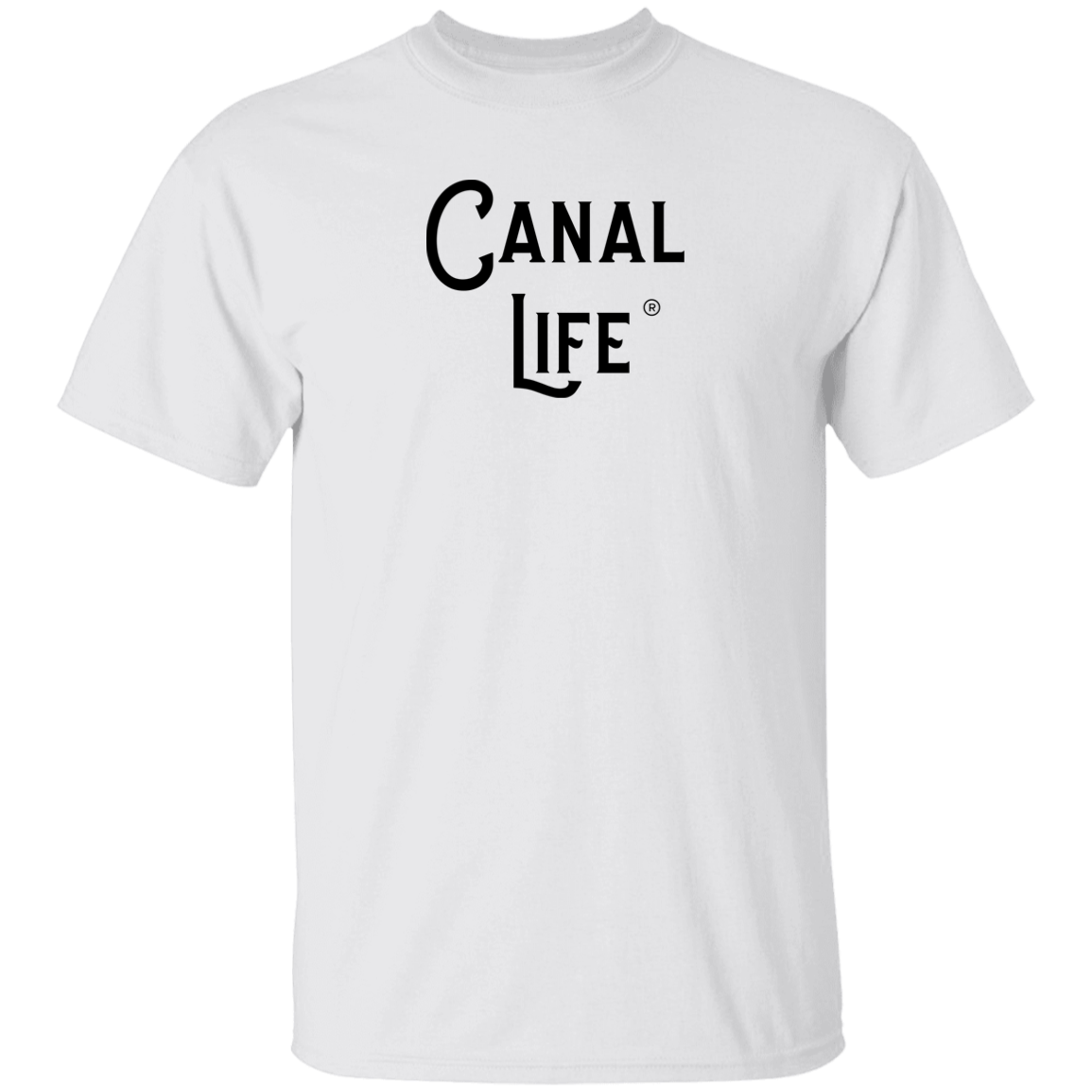 Canal Life Black Letter Tee