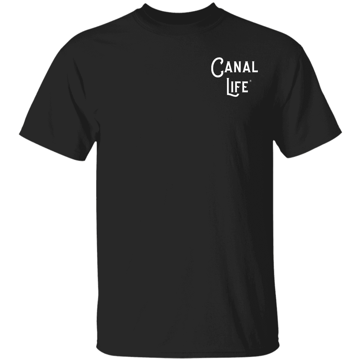 Basic Canal Life White Letter on Left Tee