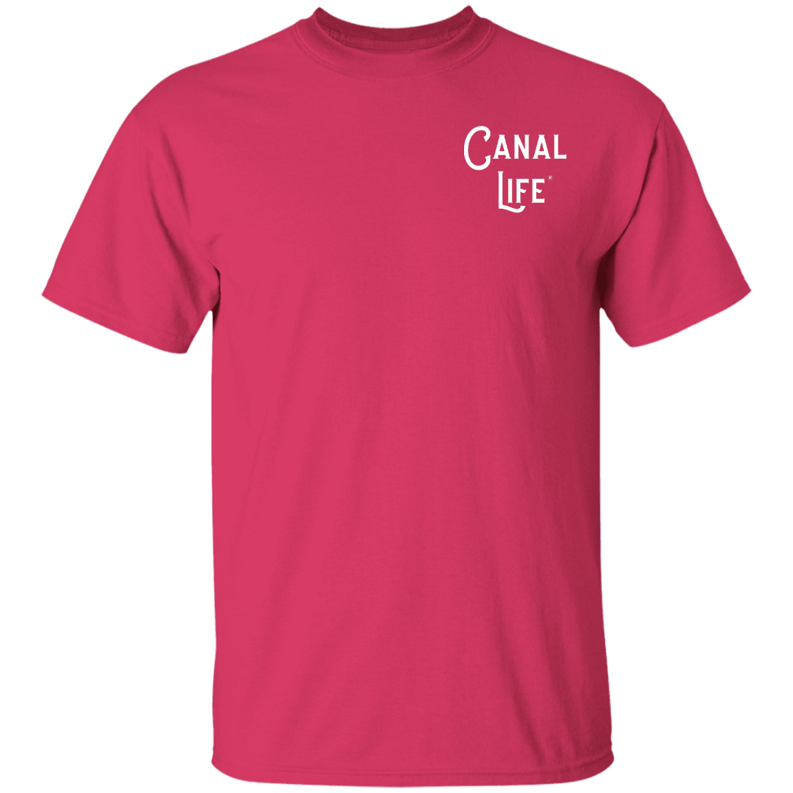 Basic Canal Life White Letter on Left Tee