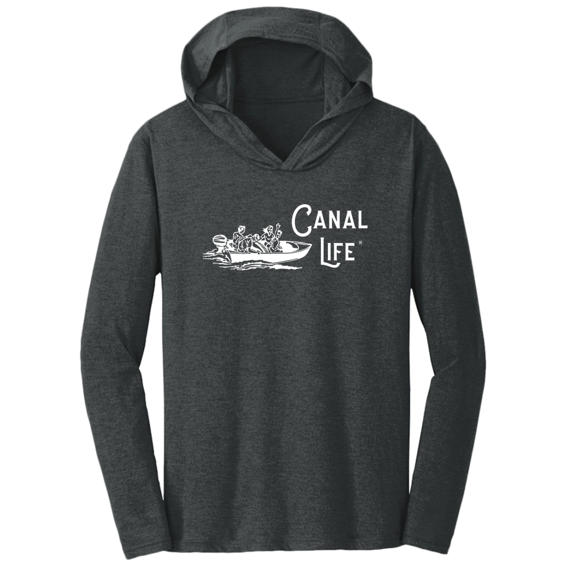 Vintage Boat Canal Life Triblend T-Shirt Hoodie