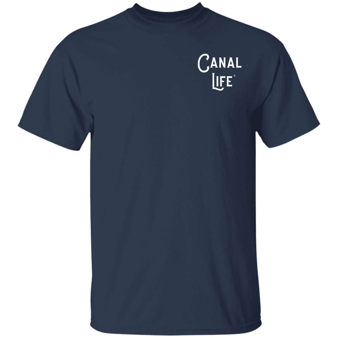 Basic Canal Life White Letter on Left Tee