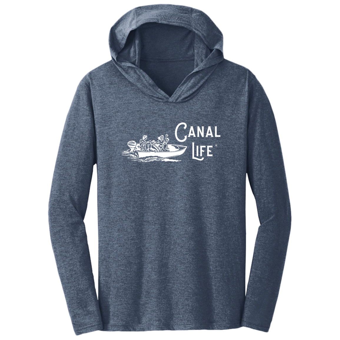 Vintage Boat Canal Life Triblend T-Shirt Hoodie